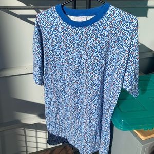 Urban Outfitters Blue Printed T shirt